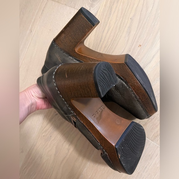 Dansko Delphina peep toe booties size 38 - Picture 3 of 9